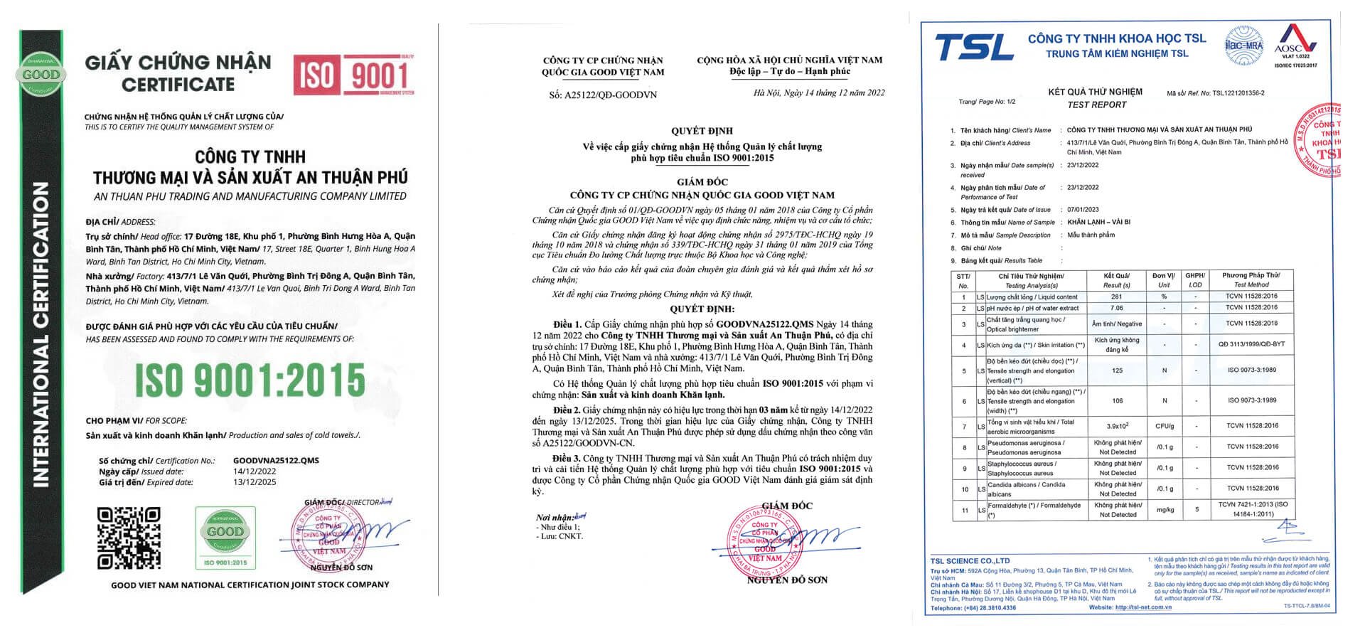 GIẤY CHỨNG NHẬN